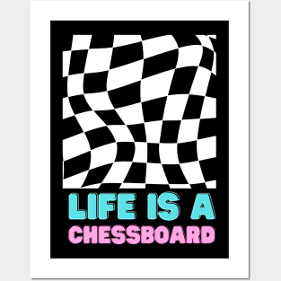 Life is a chessboard Posters and Art